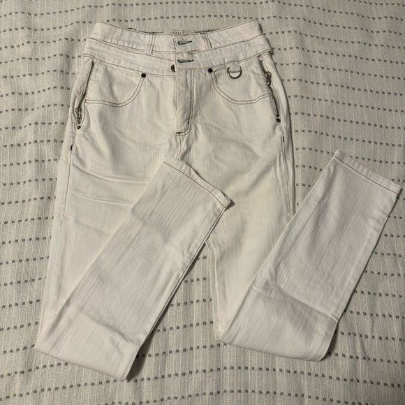 Animale White Double-Waisted Jeans - Picture 8 of 8